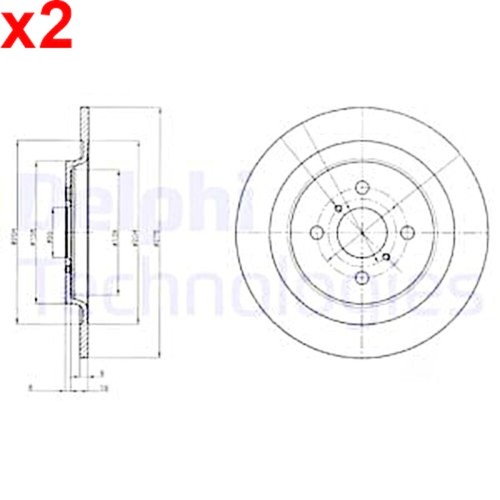 Brake disc delphi fits - disc,