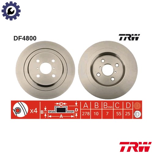Brake disc df4800 for - 2x,