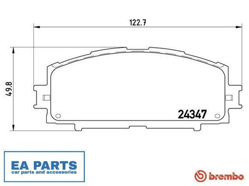 Brake pad set - disc, for