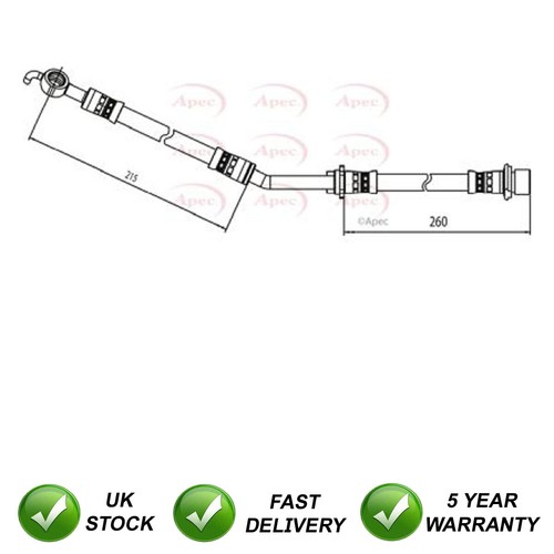 Brake hose front left - brake,
