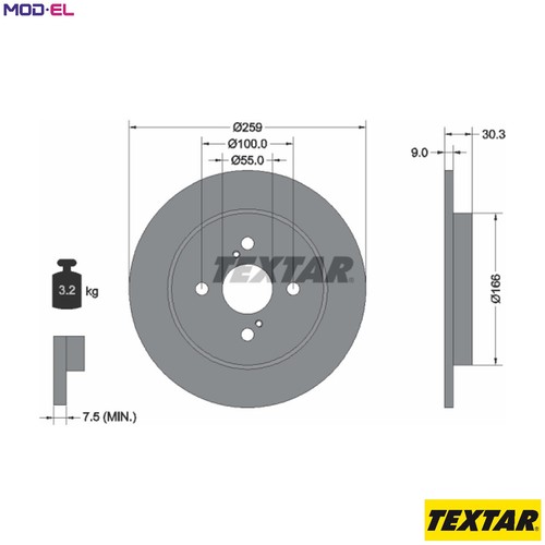 Brake disc 92156300 - brake,