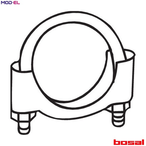 Clamping piece exhaust system - clamping,