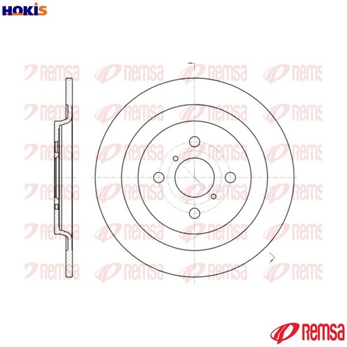 Brake disc 61173 for - 2x,