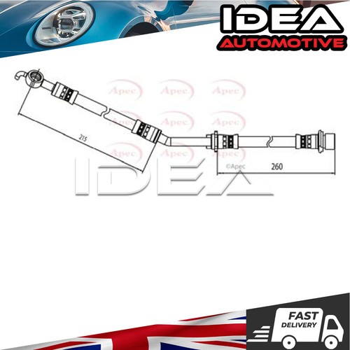 Brake hose front - front, left
