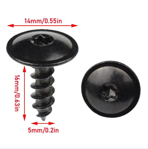 Fit toyota 10pcs torx - toyota, black