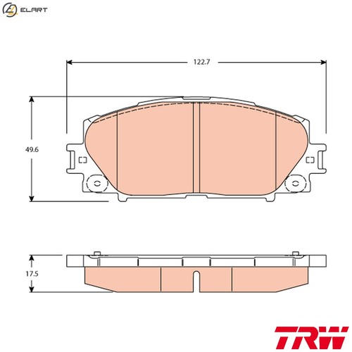 Brake pad set disc - brake,