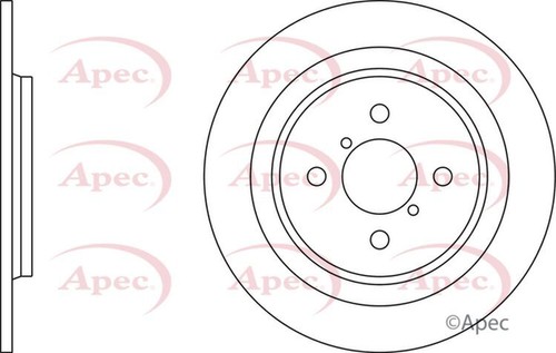 Apec brake disc rear - apec,