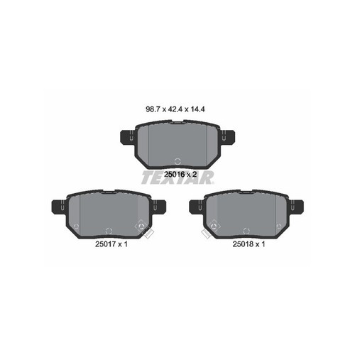 Textar 2501601 brake - textar, pads