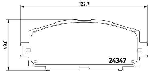 Fits brembo 086 - 086, pad