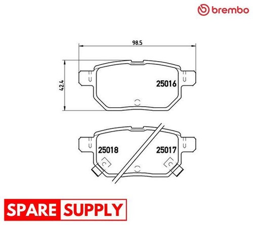 Brake pad set disc - disc,