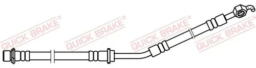 Flexible brake hose - , with