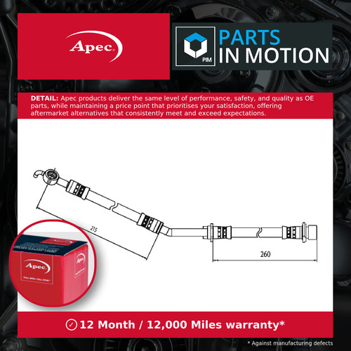 Brake hose fits toyota - fits, yaris