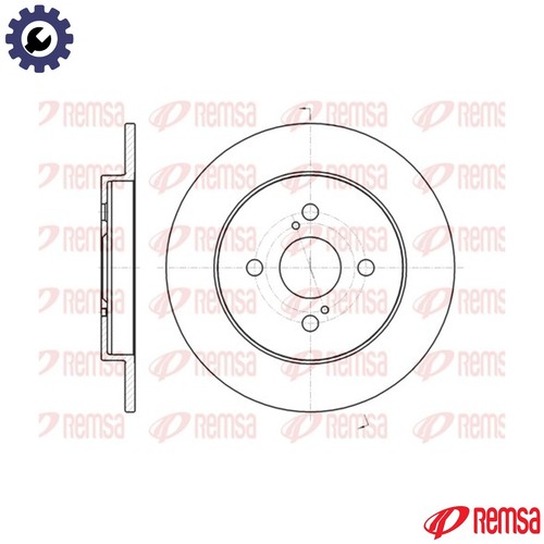 Brake disc 61004 for - 2x,