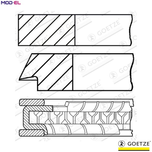 Piston ring kit - ring,